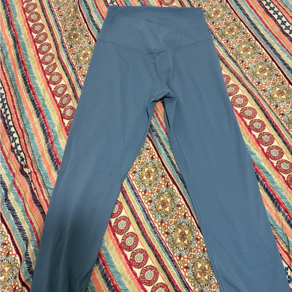 High-Waist Slate Blue Leggings